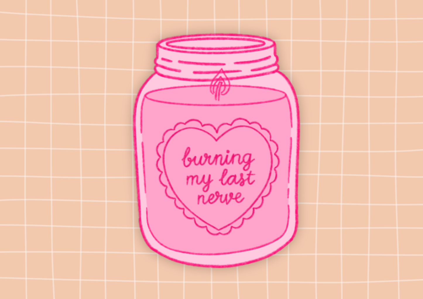Die Cut Sticker - Sassy Candle