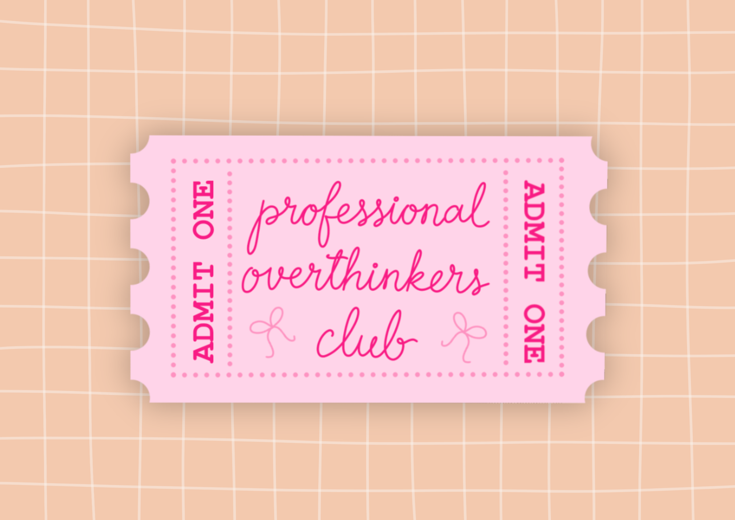 Die Cut Sticker - Overthinkers Club