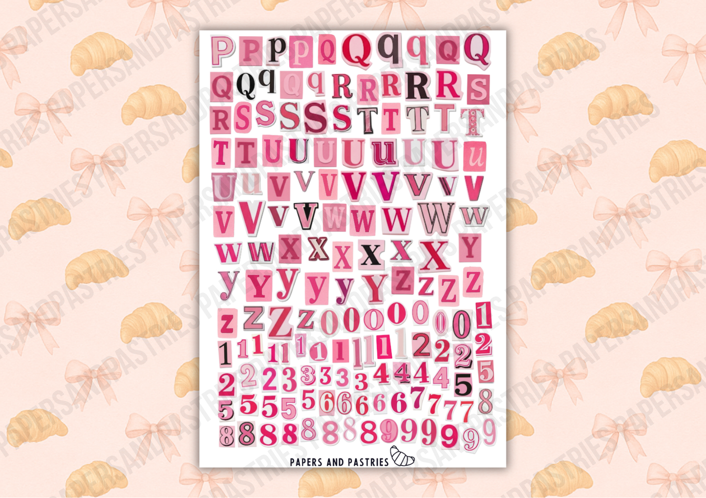 Ransom Sticker Sheet - Pink Edition