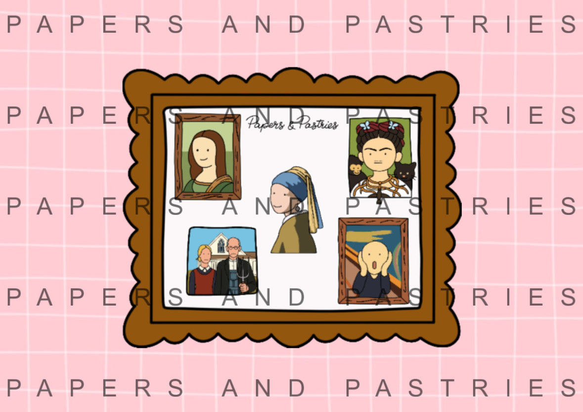 Tiny Art Gallery Sticker Sheet