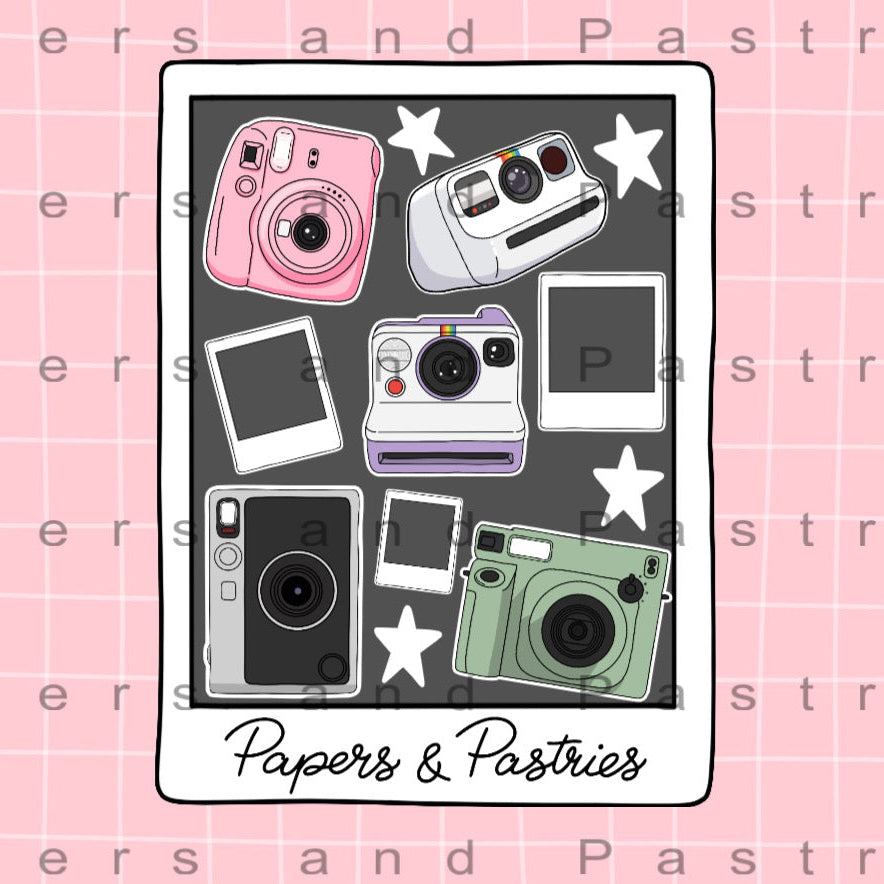 Polaroid Parade Sticker Sheet