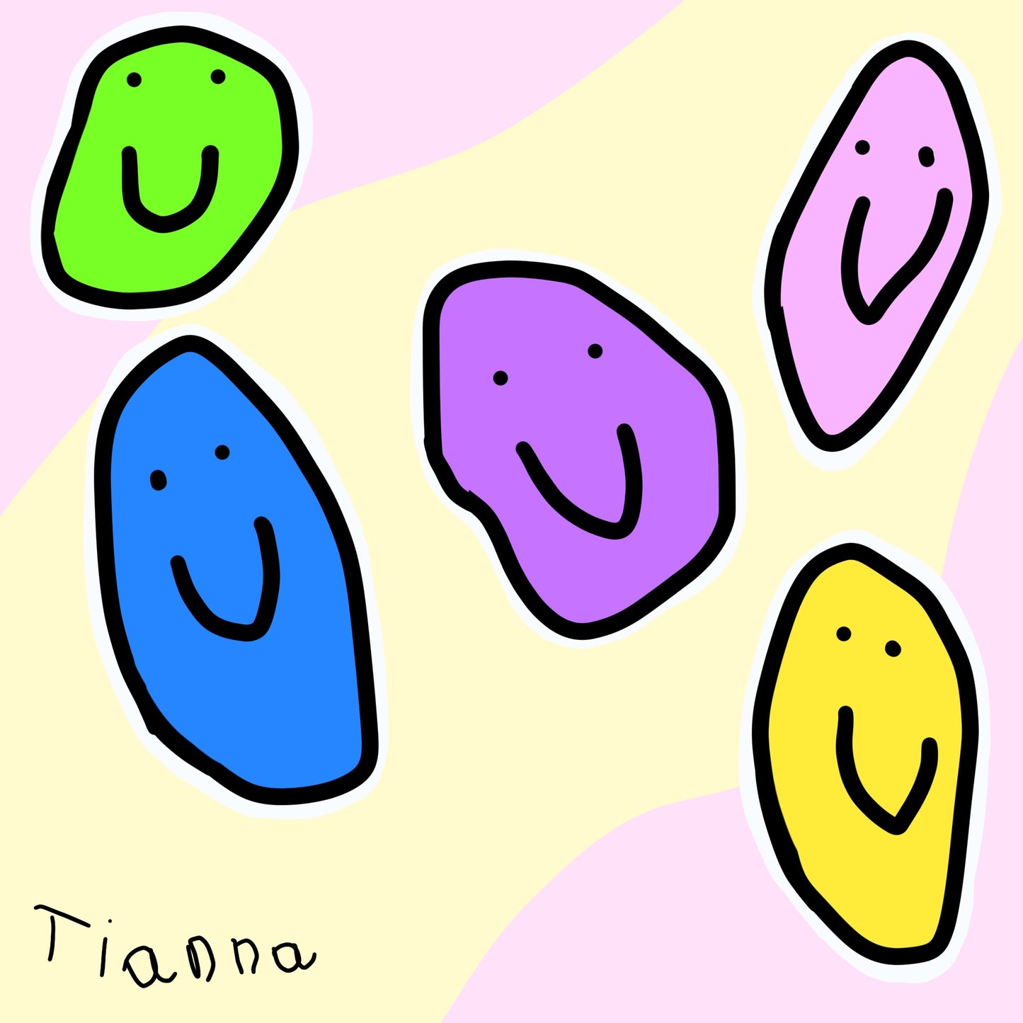 Mini Smiley Sticker Sheet