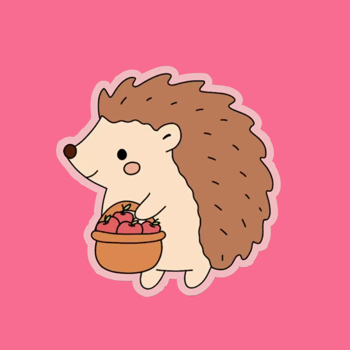 Tiny Apple Farmer - Die Cut Sticker