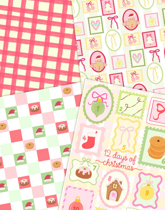 Pastel Christmas Paper Pack