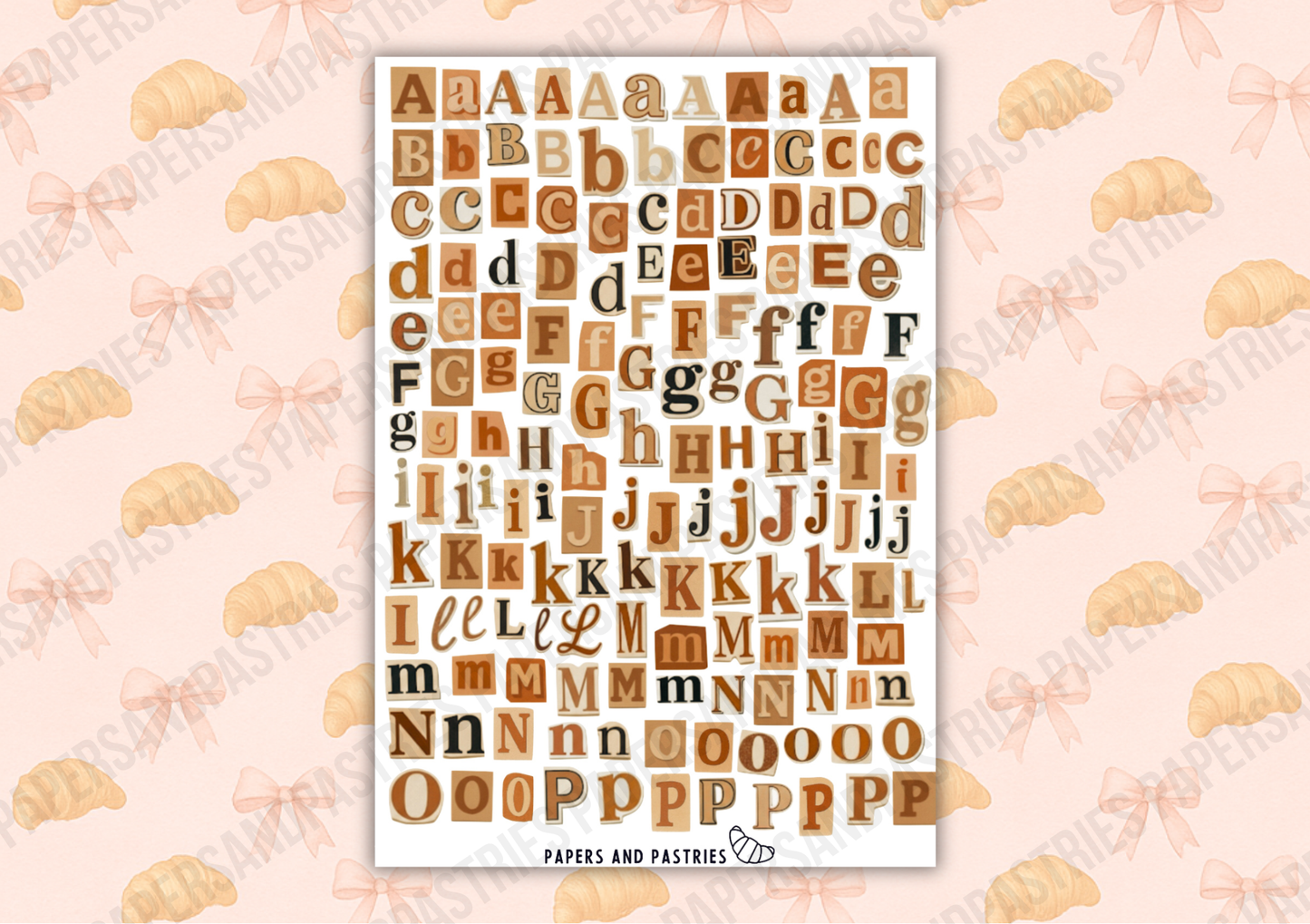 Ransom Sticker Sheet - Beige Edition