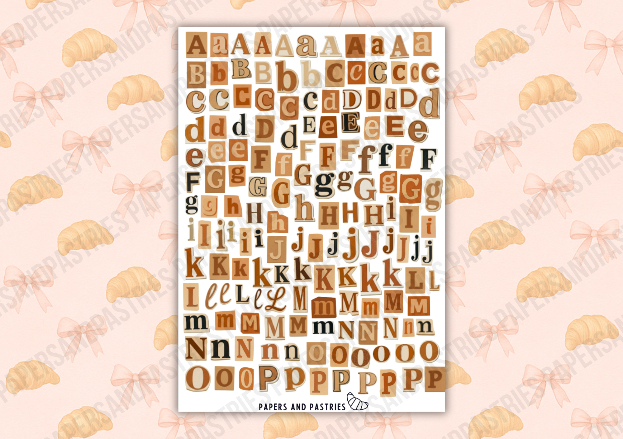 Ransom Sticker Sheet - Beige Edition