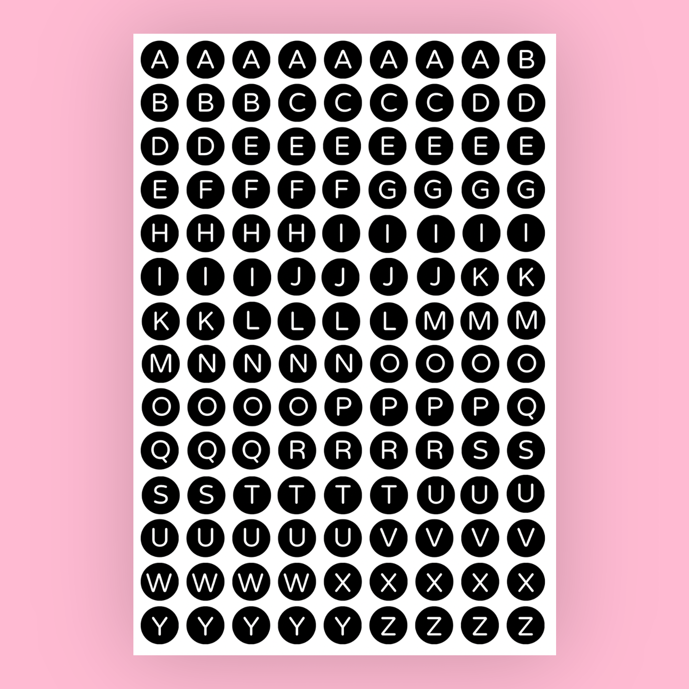 Alphabet Dots