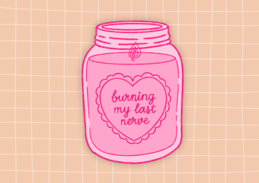 Die Cut Sticker - Sassy Candle