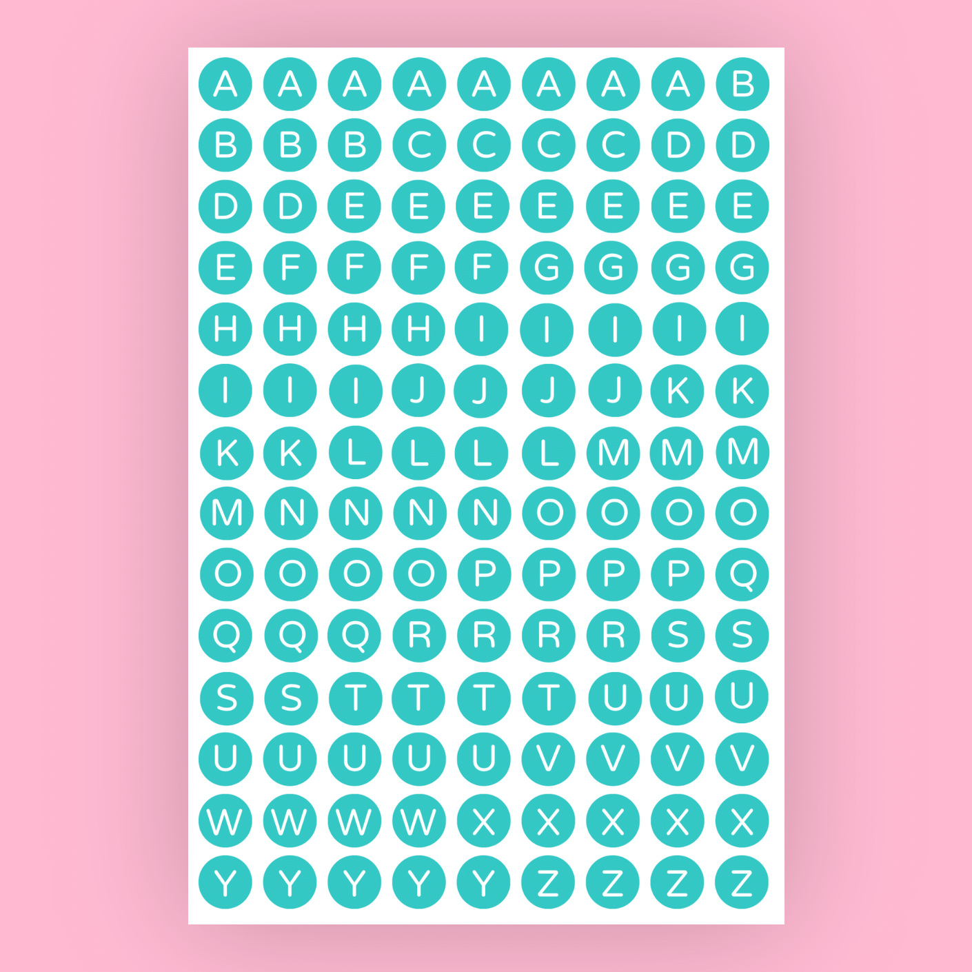 Alphabet Dots