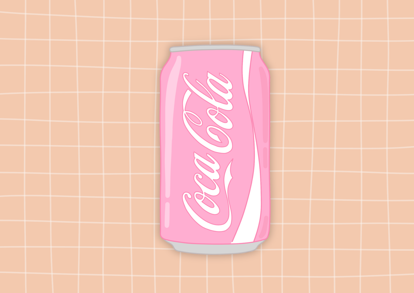 Die Cut Sticker - Pink Soda