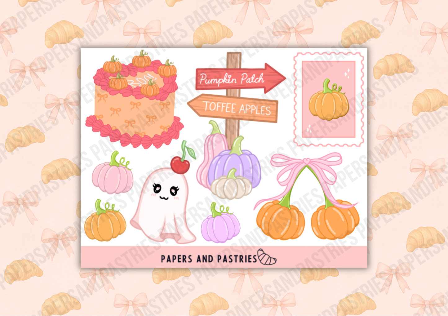 Halloween Sticker Sheet - Pumpkin Patch