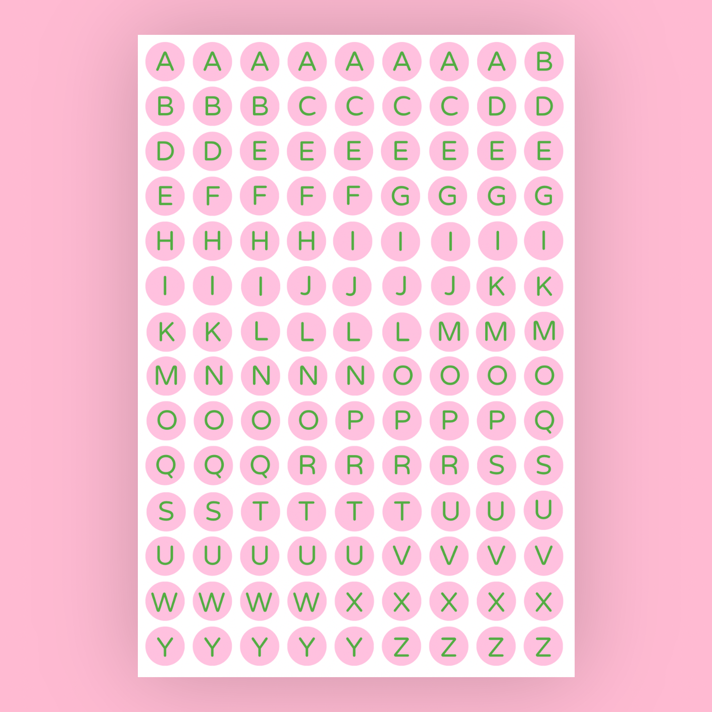 Alphabet Dots