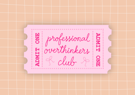 Die Cut Sticker - Overthinkers Club