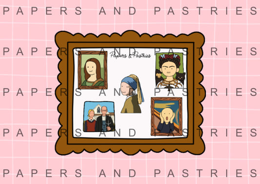 Tiny Art Gallery Sticker Sheet