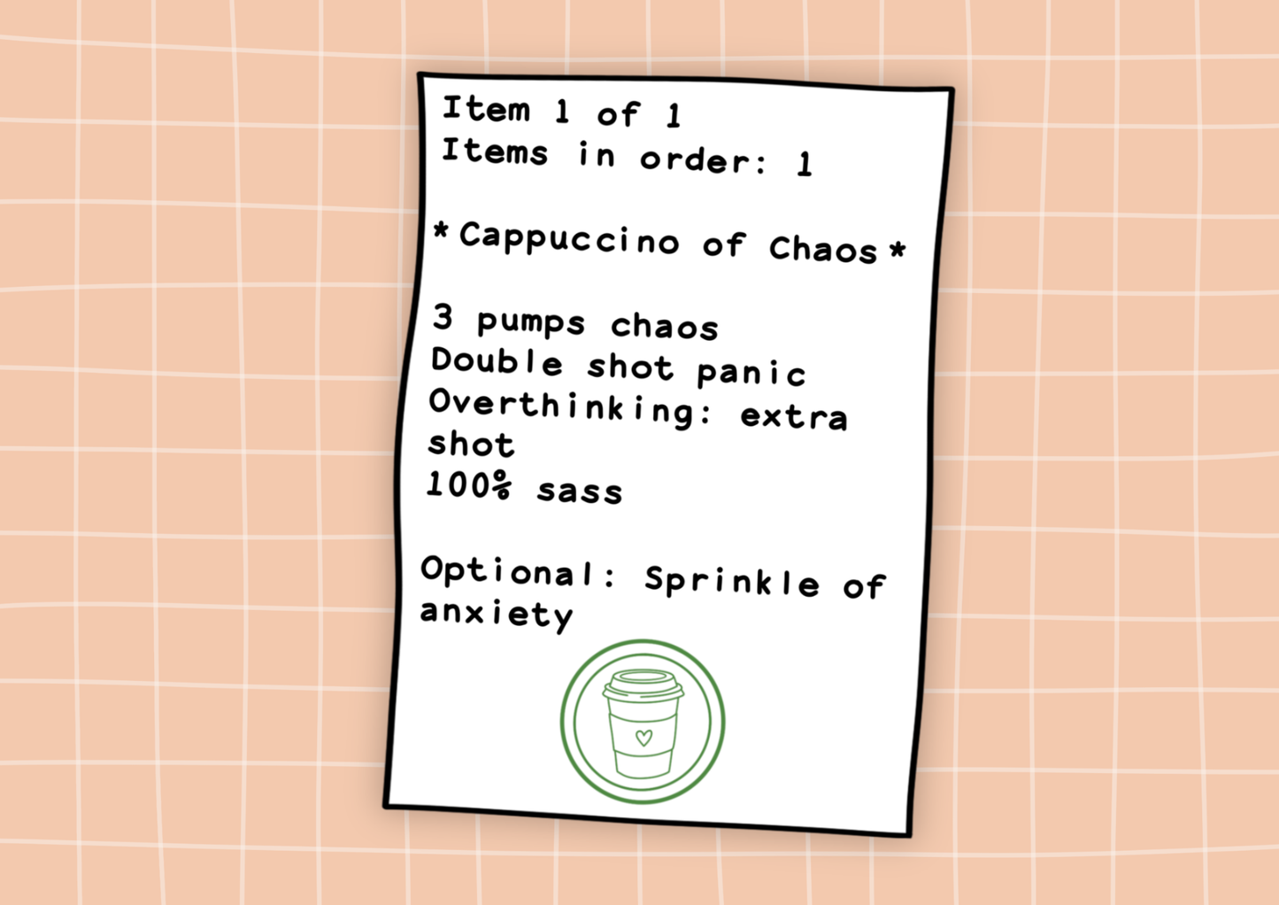 Die Cut Sticker - Chaos Receipt