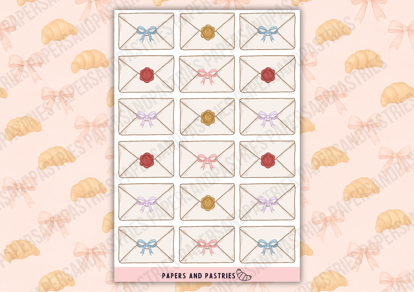 Mini Envelopes Sticker Sheet