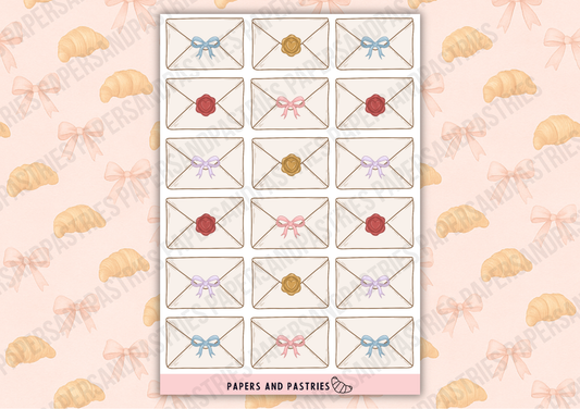 Mini Envelopes Sticker Sheet