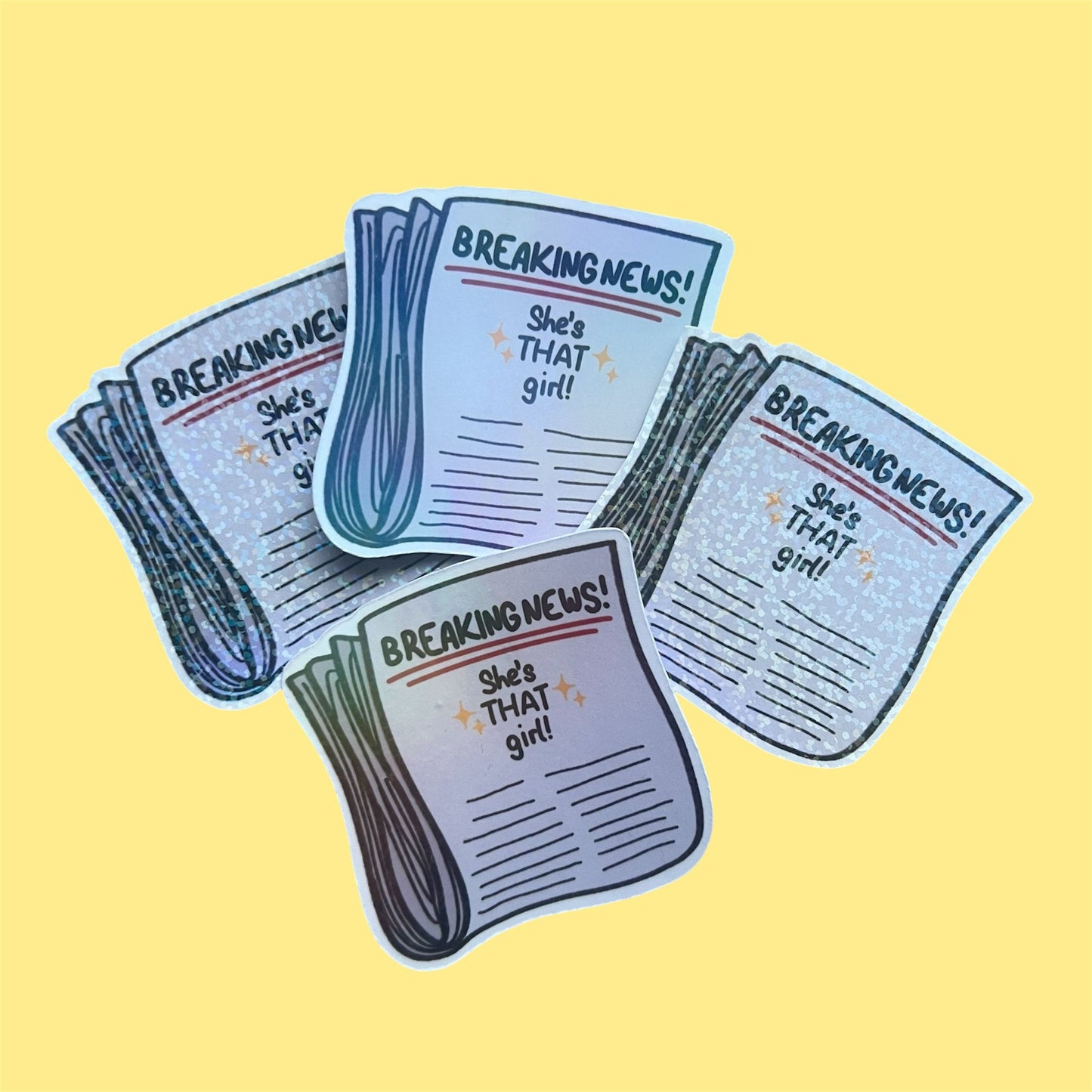 Die Cut Sticker - Breaking News