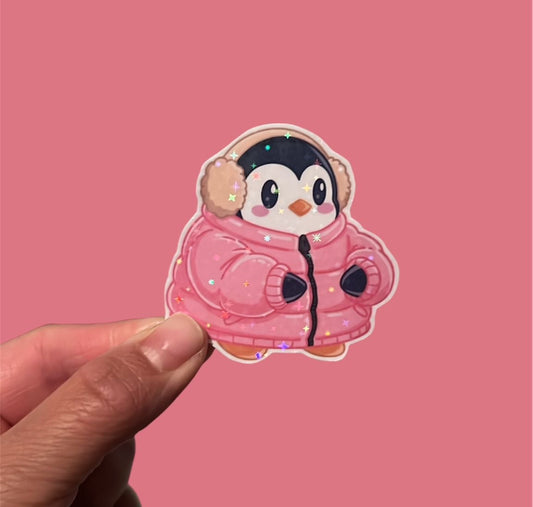 Die Cut Sticker - Penguin Puffer
