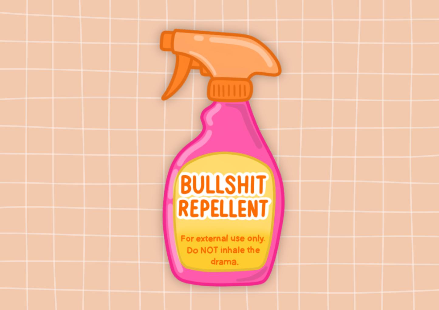 Die Cut Sticker - Bull*** Spray