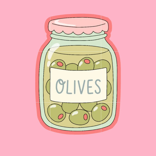 Olive Jar Die Cut