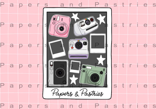 Polaroid Parade Sticker Sheet