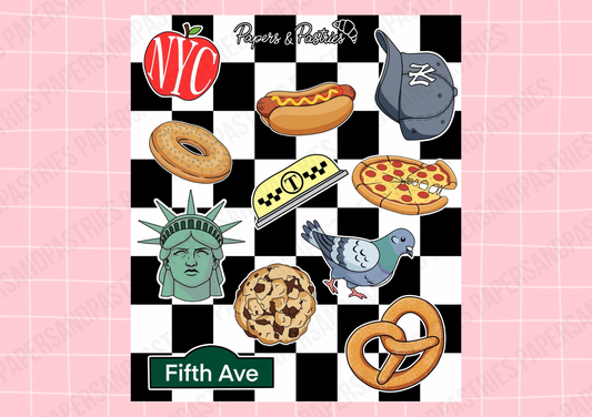 NYC Sticker Sheet