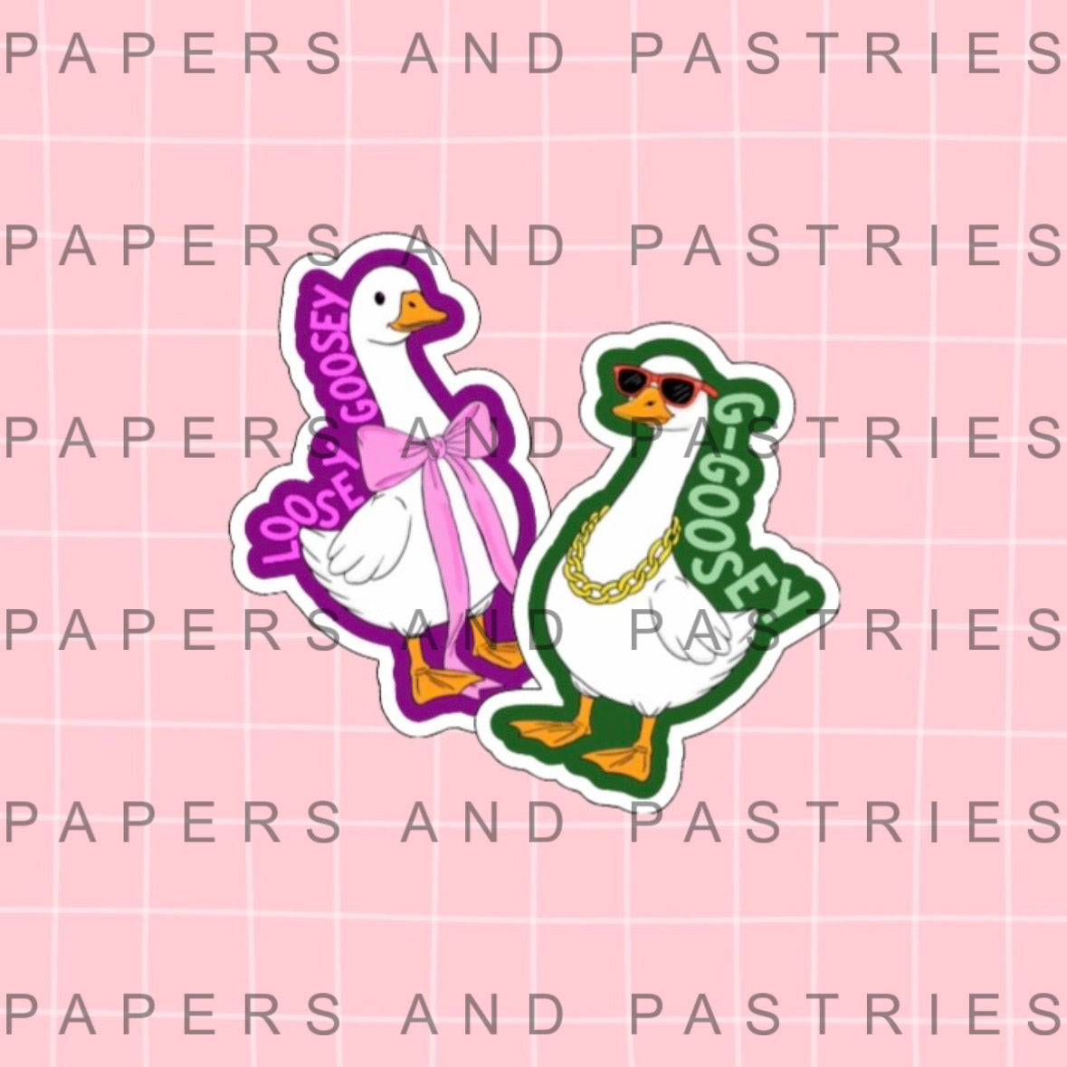 Goose Die Cut Sticker