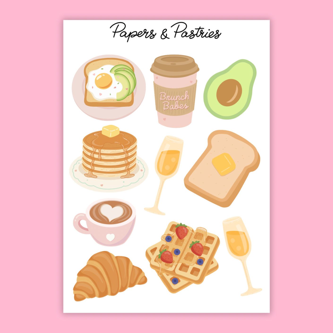 Brunch Sticker Sheet